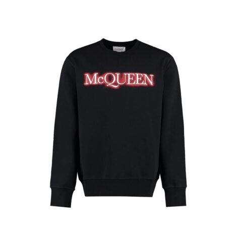 Alexander McQueen Black Cotton Sweatshirt