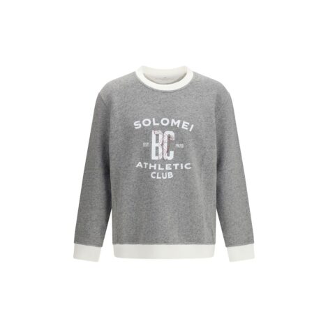Brunello Cucinelli Gray Cotton Sweatshirt
